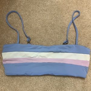 L Space Rebel Stripe Bikini Top